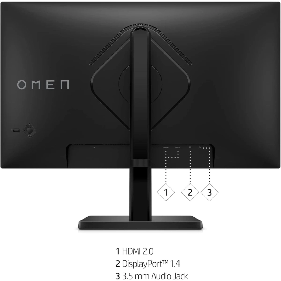 OMEN by HP 24 Fast IPS Full HD 165Hz 1ms 99% sRGB 90% DCI-P3 Eyesafe® Certified AMD FreeSync™ Premium Fully Adjustable Stand w/ 2x HDMI 2.0 & DisplayPort