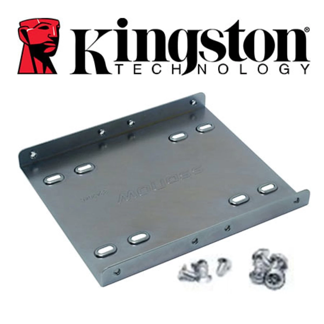 دعامة ومسامير من Kingston Technology مقاس 2.5 إلى 3.5 بوصة