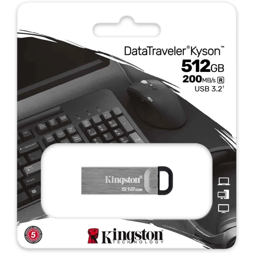 فلاشة كينجستون داتا ترافيلر 512 جيجا بايت من كيسون - USB 3.2