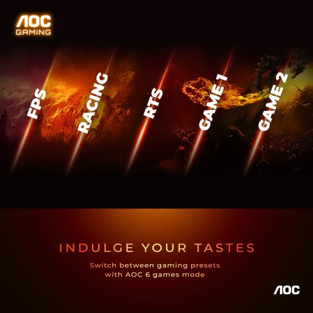 AOC C27G2Z 27" Curved 1500R Frameless 240Hz Ultra-Fast 0.5ms sRGB 120% Height Adjustable Freesync  w/ 2x HDMI 2.0 & DisplayPort