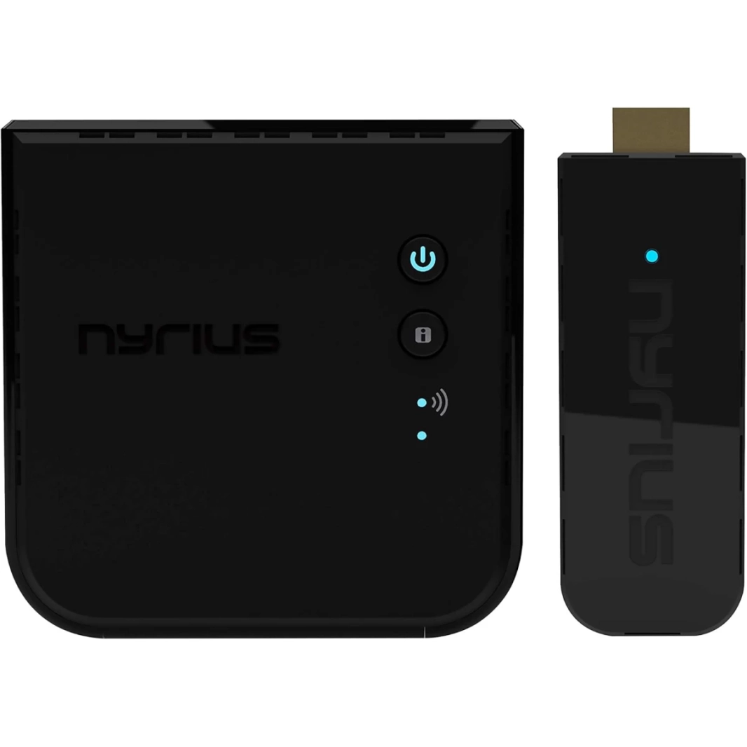 جهاز إرسال واستقبال فيديو HDMI لاسلكي Aries Prime لبث فيديو ثلاثي الأبعاد عالي الدقة 1080 بكسل والصوت الرقمي من الكمبيوتر المحمول والكمبيوتر الشخصي والكابل وNetflix وYouTube وPS إلى HDTV/Projector