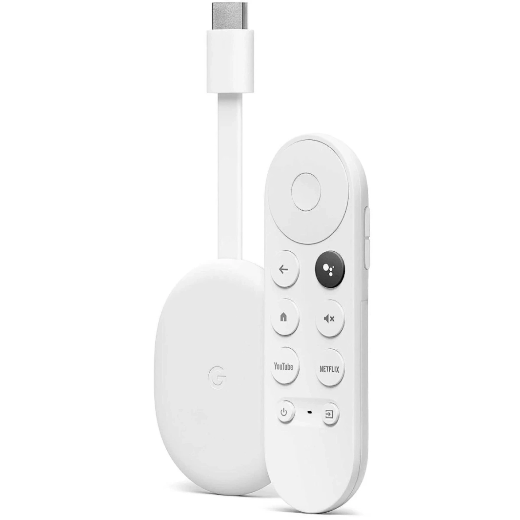 Google Chromecast مع Google TV - بث ترفيهي بدقة 4K - Snow