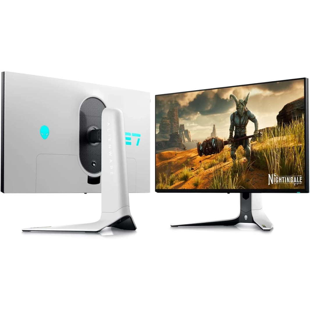 شاشة Dell Alienware AW2723DF مقاس 27 بوصة سريعة IPS NANO 2K 280 هرتز (OC) HDR 600 1 مللي ثانية 100% sRGB 95% DCI-P3 G-SYNC متوافقة مع 2x HDMI 1x DP وUSB Hub