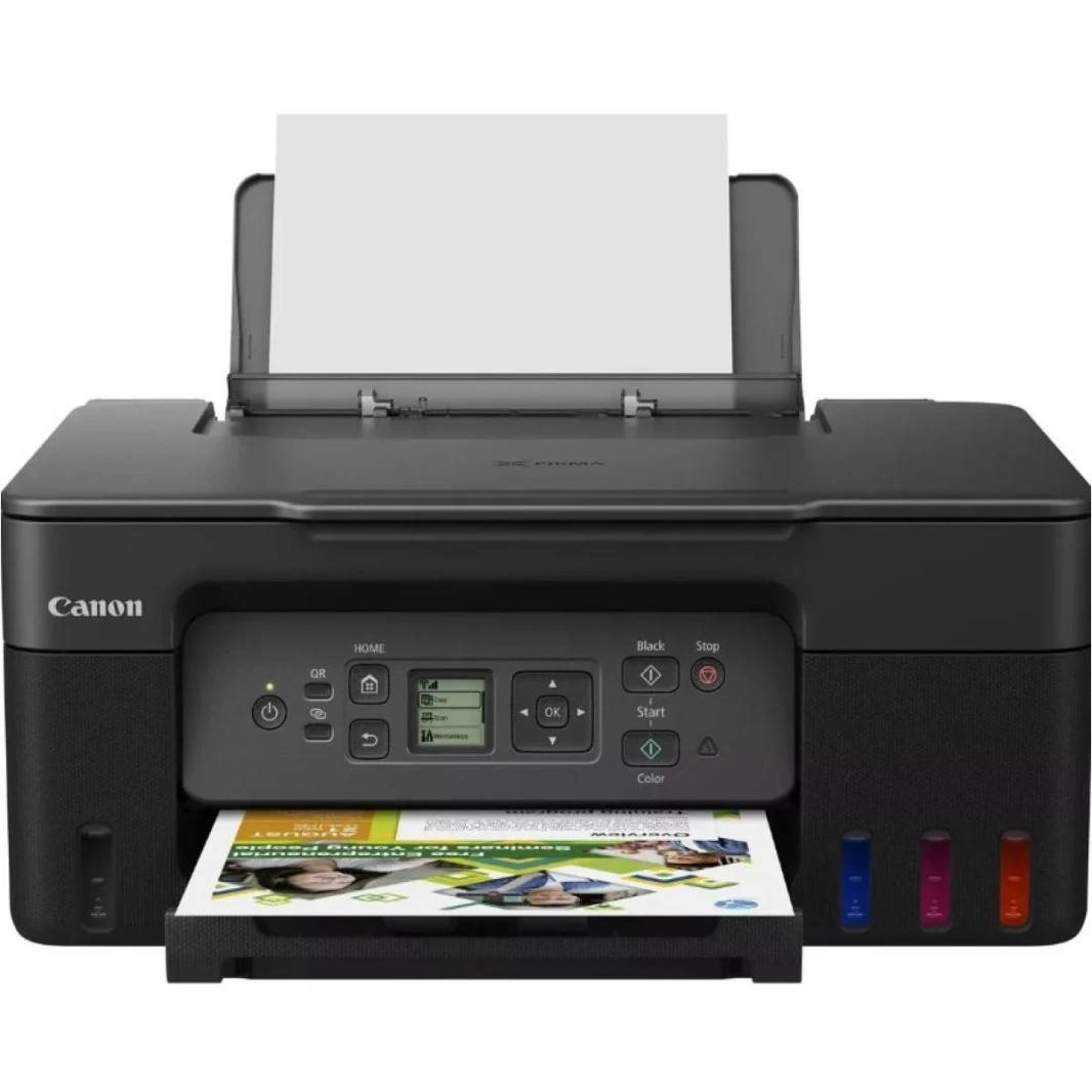 طابعة Canon PIXMA G3470 Series MegaTank اللاسلكية تطبع 6000 صفحة بالحبر الأسود (7600 في الوضع الاقتصادي) و7700 صفحة بالحبر الملون (8000 في الوضع الاقتصادي)