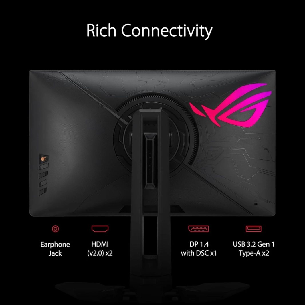 شاشة ASUS PG248QP ROG Swift Pro مقاس 24 بوصة، 540 هرتز، 0.2 مللي ثانية، HDR400 Esports-TN، NVIDIA G-SYNC، محلل انعكاس NVIDIA ULMB 2، قاعدة قابلة للتعديل، ترميز ESS