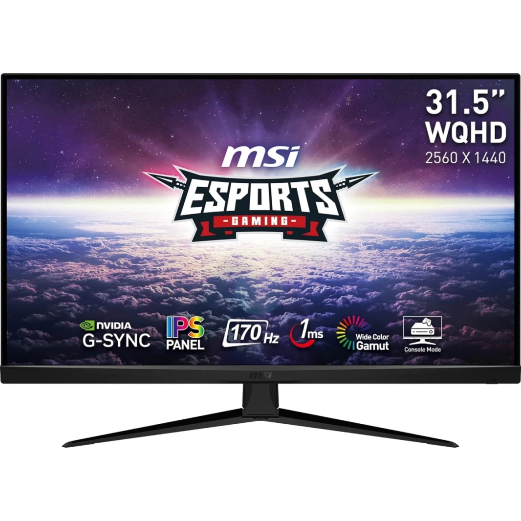 MSI G321Q 32" 2K HDR Ready IPS 170Hz 1ms Nvidia G-Sync Wide Color Gamut Perfectly support 120Hz For PS5 & Xbox S,X