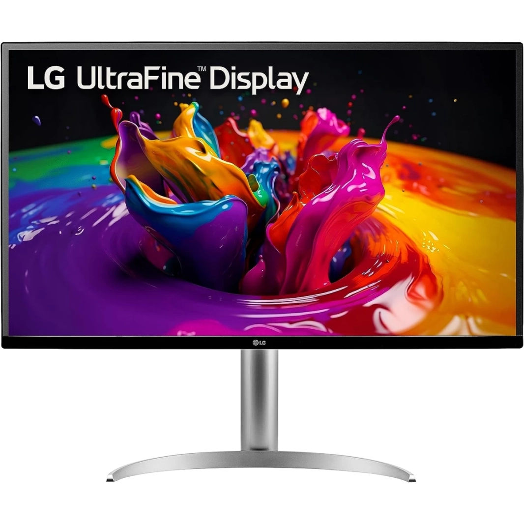شاشة LG 32UQ750P Ultrafine 32 بوصة UHD 4K HDR10 144Hz HDMI 2.1 USB Type-C (PD 65W) AMD FreeSync مع مكبرات صوت - أبيض
