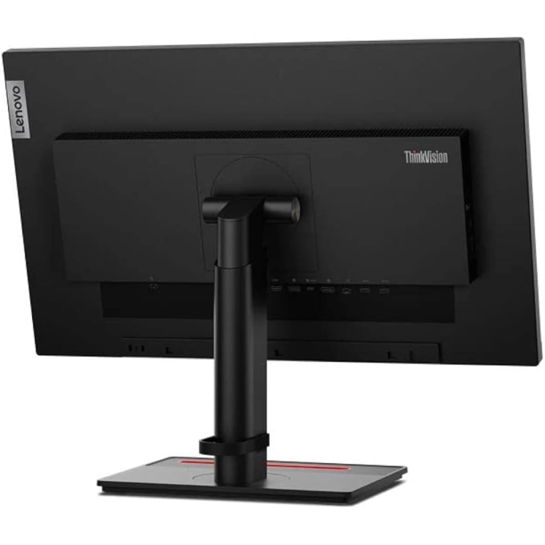 حامل قابل للتعديل لشاشة Lenovo ThinkVision T24m-29 مقاس 24 بوصة IPS Full HD مع قاعدة توصيل USB ومكبرات صوت - أسود
