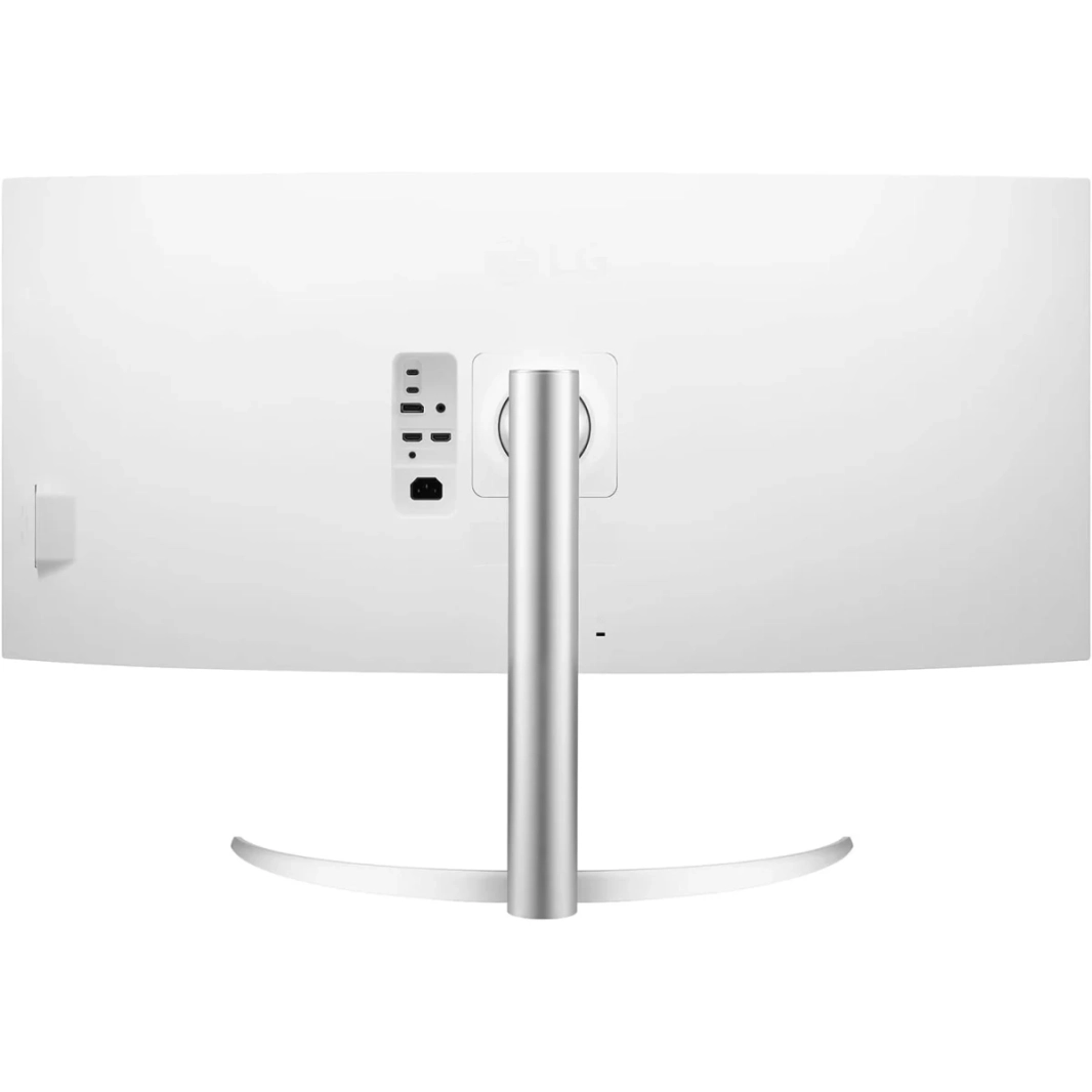 شاشة LG 40WP95C-W 40 بوصة منحنية فائقة العرض بدقة WUHD 5K Nano IPS 75 هرتز DCI-P3 98% HDR10 Thunderbolt 4 96 واط PD تصميم بدون حواف حامل قابل للإمالة/الارتفاع/الدوران
