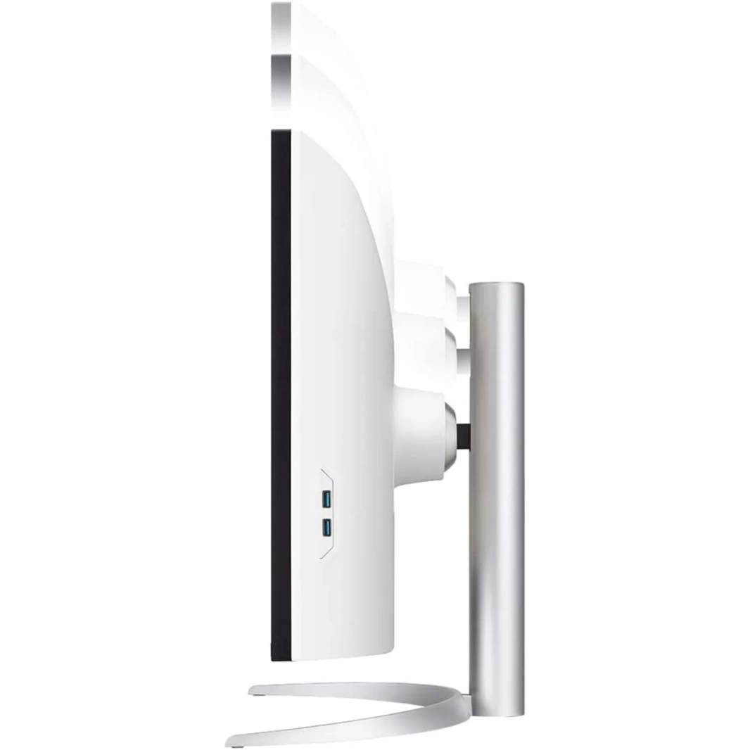 شاشة LG 40WP95C-W 40 بوصة منحنية فائقة العرض بدقة WUHD 5K Nano IPS 75 هرتز DCI-P3 98% HDR10 Thunderbolt 4 96 واط PD تصميم بدون حواف حامل قابل للإمالة/الارتفاع/الدوران