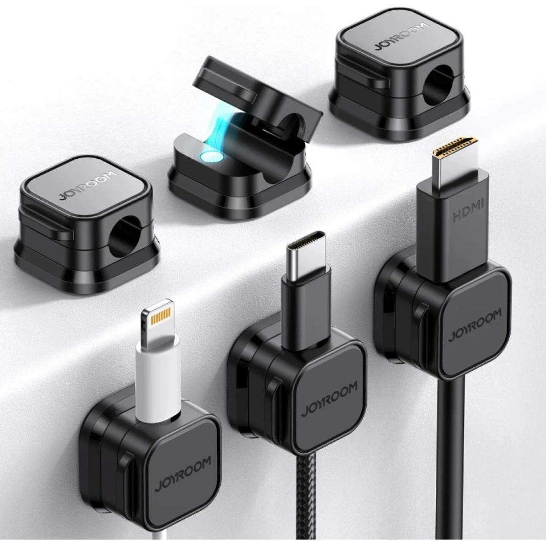 JOYROOM JR-ZS368 Magnetic Cable Organizer (3pcs) Multiple pack, multiple use scenarios