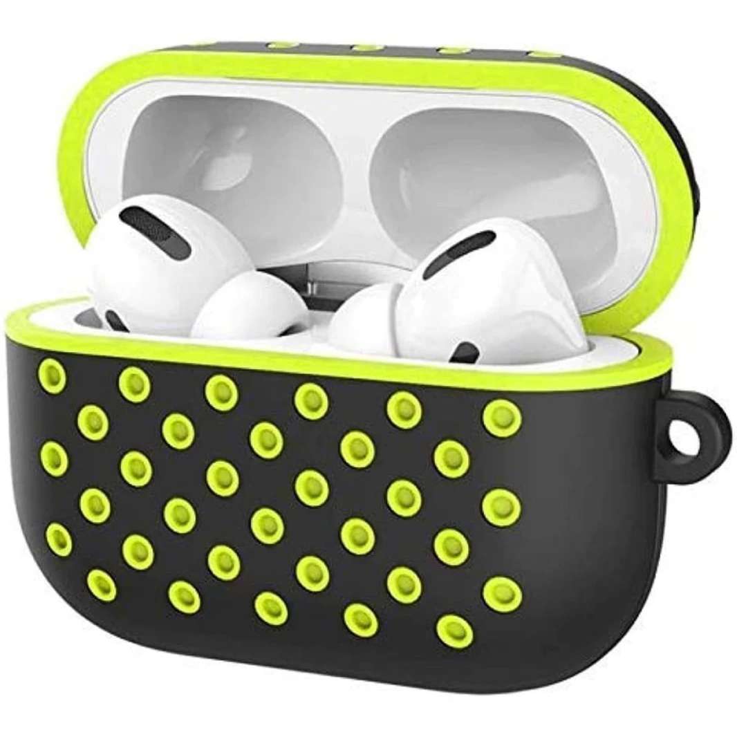 حافظة AirPods Pro مع خطاف - أصفر وأسود