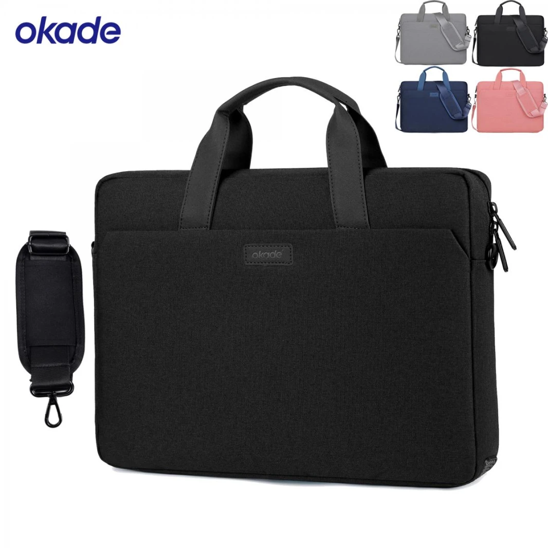 Okade T64  Laptop Carrier Bag & Shoulder , Slim Lightweight Protective Computer Case - Black