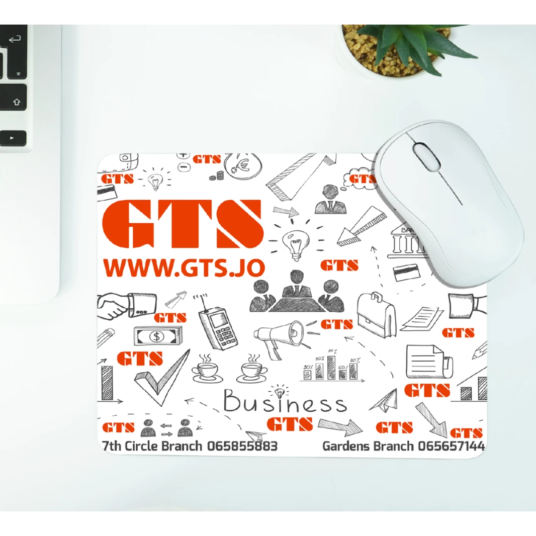 وسادة ماوس GTS بقاعدة مطاطية غير قابلة للانزلاق مقاس 21 سم × 26 سم للكمبيوتر المحمول