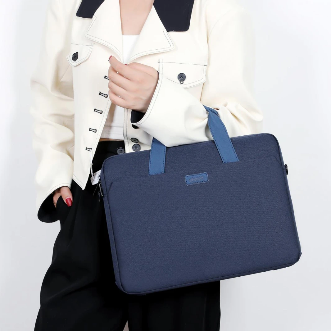 Okade T64  Laptop Carrier Bag & Shoulder , Slim Lightweight Protective Computer Case - Blue