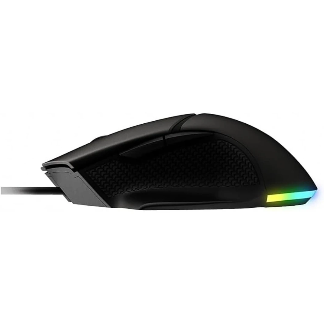 ماوس الألعاب MSI Clutch GM20 Elite، 6400 نقطة في البوصة، أكثر من 20 مليون نقرة، مفتاح OMRON، مستشعر بصري، أوزان قابلة للتعديل، تصميم مريح لليد اليمنى، إضاءة RGB Mystic