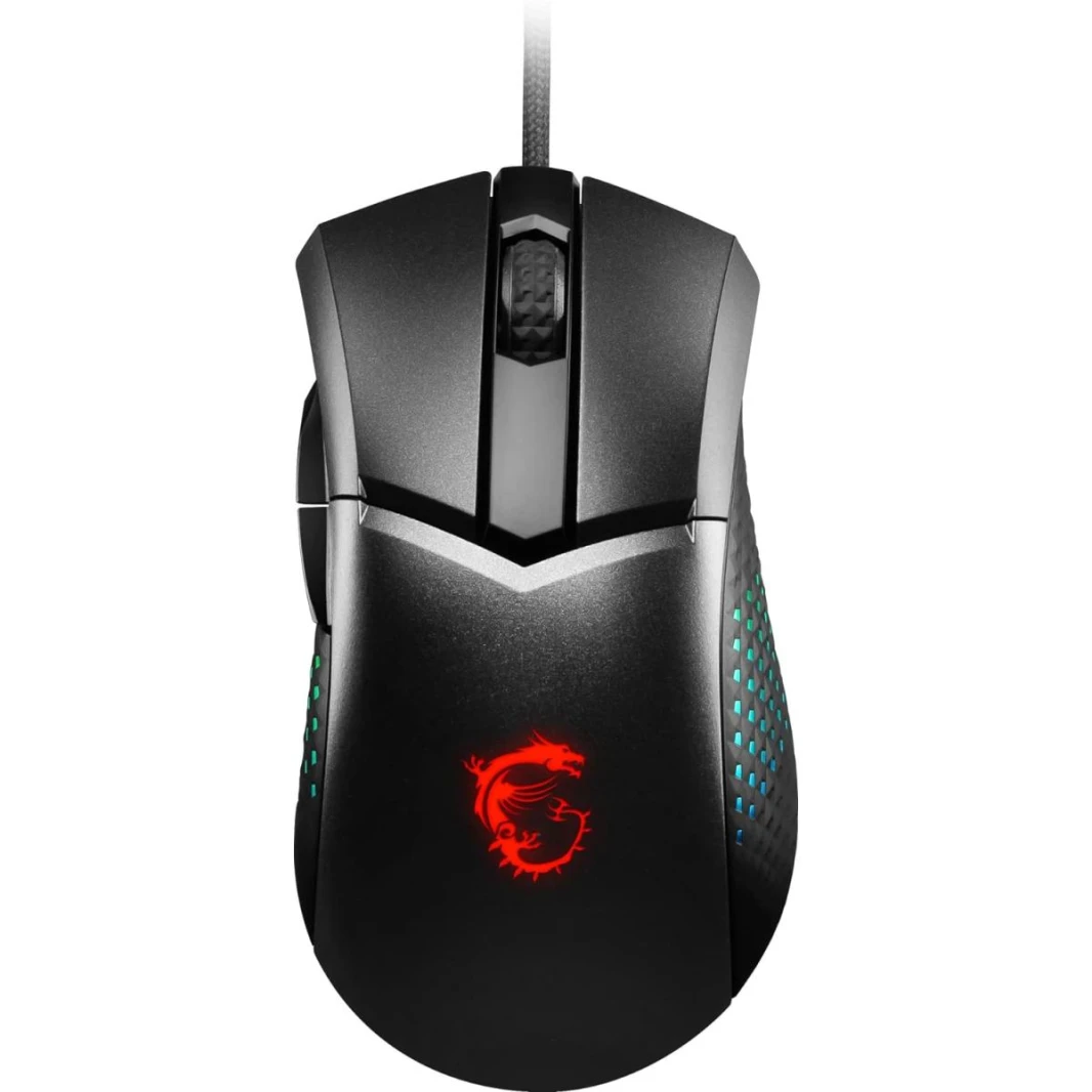 ماوس ألعاب لاسلكي خفيف الوزن MSI Clutch GM51 وقاعدة شحن، مستشعر بصري بدقة 26 ألف نقطة في البوصة، 2.4 جيجاهرتز وبلوتوث، ومفاتيح Omron بطول 60 مترًا، وشحن سريع و5 أزرار قابلة للبرمجة