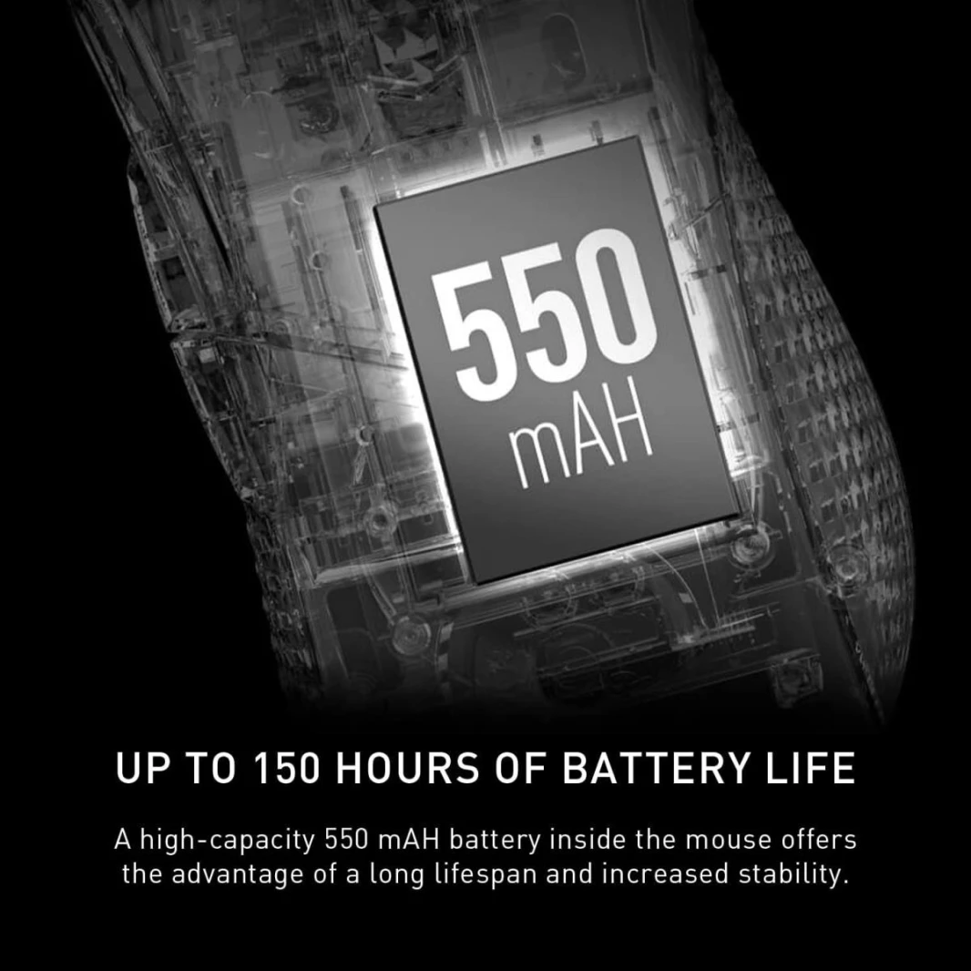 ماوس ألعاب لاسلكي خفيف الوزن MSI Clutch GM51 وقاعدة شحن، مستشعر بصري بدقة 26 ألف نقطة في البوصة، 2.4 جيجاهرتز وبلوتوث، ومفاتيح Omron بطول 60 مترًا، وشحن سريع و5 أزرار قابلة للبرمجة