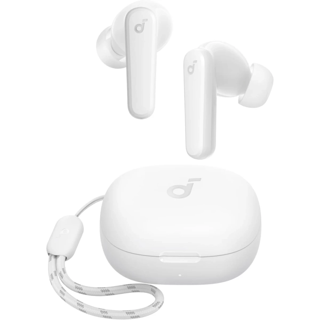 Anker Soundcore P20i True Wireless Earbuds 10mm Drivers with Big Bass 30 Hours Bluetooth 5.3 Water-Resistant 2 Mics for AI Clear Calls - White