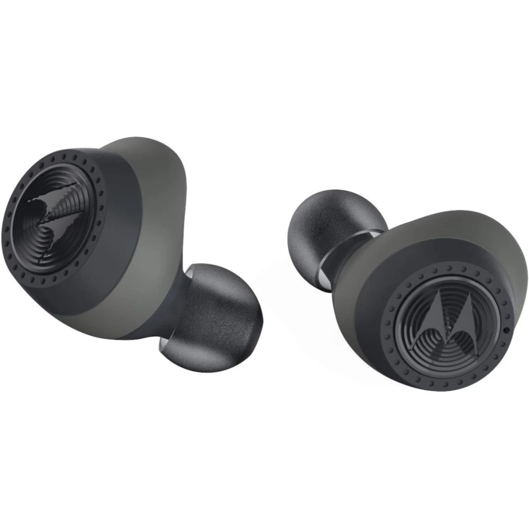 Motorola VerveBuds 200 Wireless Earbuds For Sport Gym Exercise Fitness IPX5 Comfortable Fit Compatible w/ Voice Assistants 3 Buds Sizes - Blue