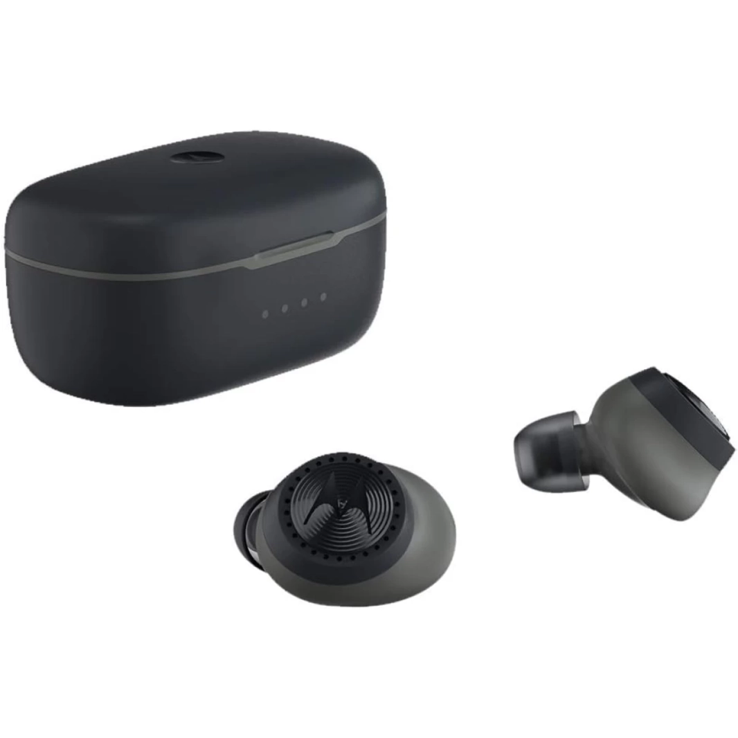Motorola VerveBuds 200 Wireless Earbuds For Sport Gym Exercise Fitness IPX5 Comfortable Fit Compatible w/ Voice Assistants 3 Buds Sizes - Blue
