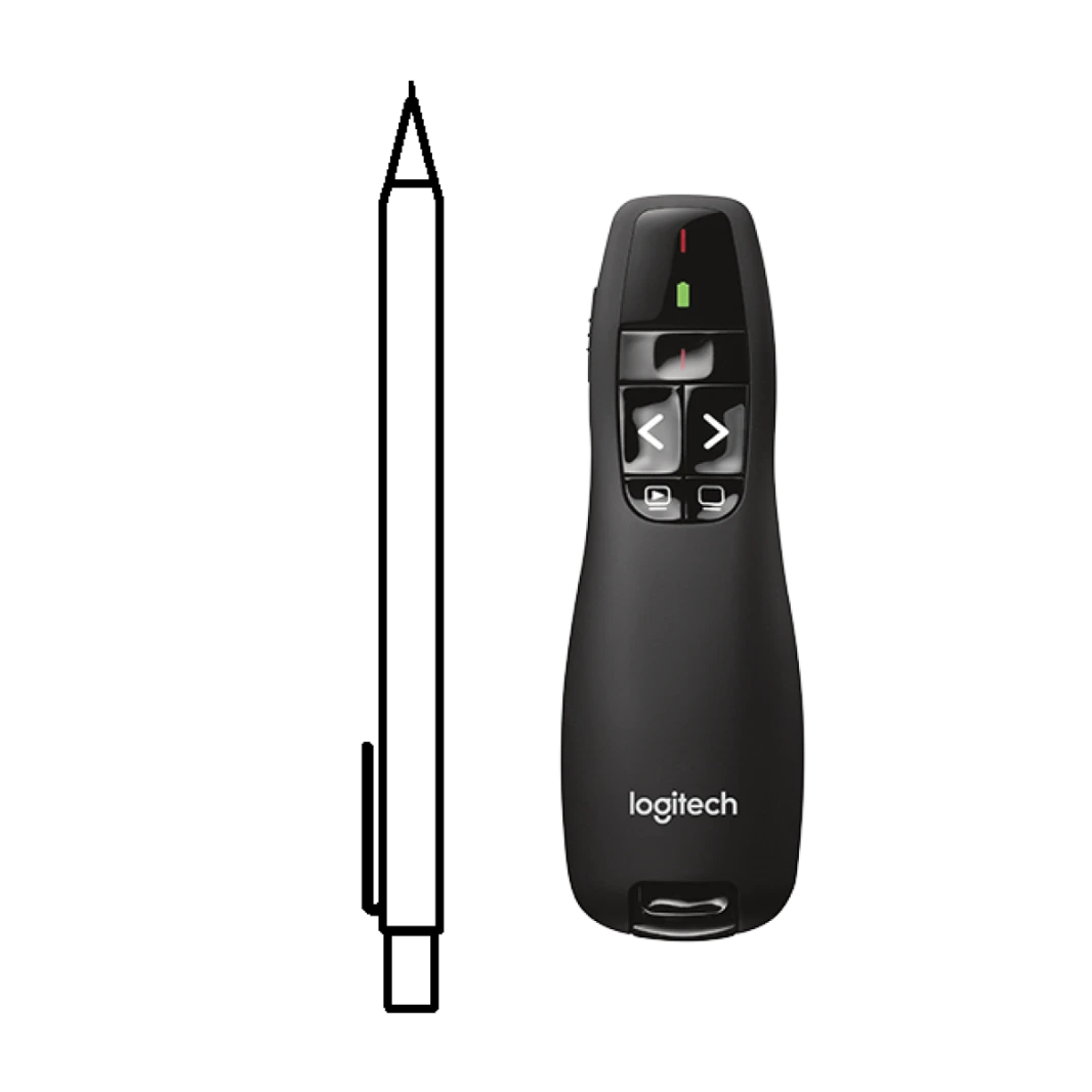 جهاز العرض اللاسلكي Logitech R400، جهاز عرض لاسلكي عن بعد مع مؤشر ليزر