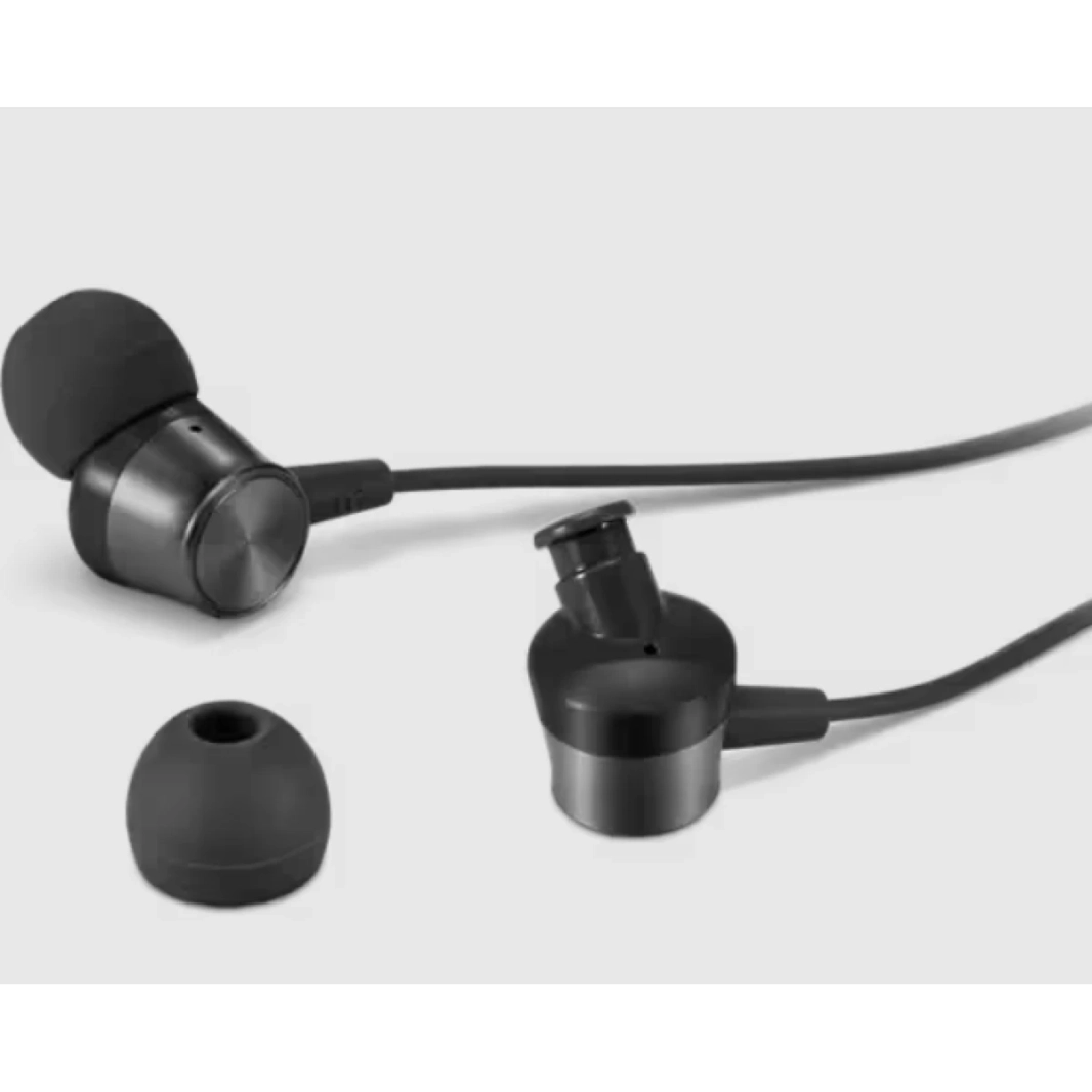 Lenovo Analog In-Ear Headphone Gen II Wired Stereo Mini-Phone (3.5mm) w/ Mic , Windows, Mac, Android - Black