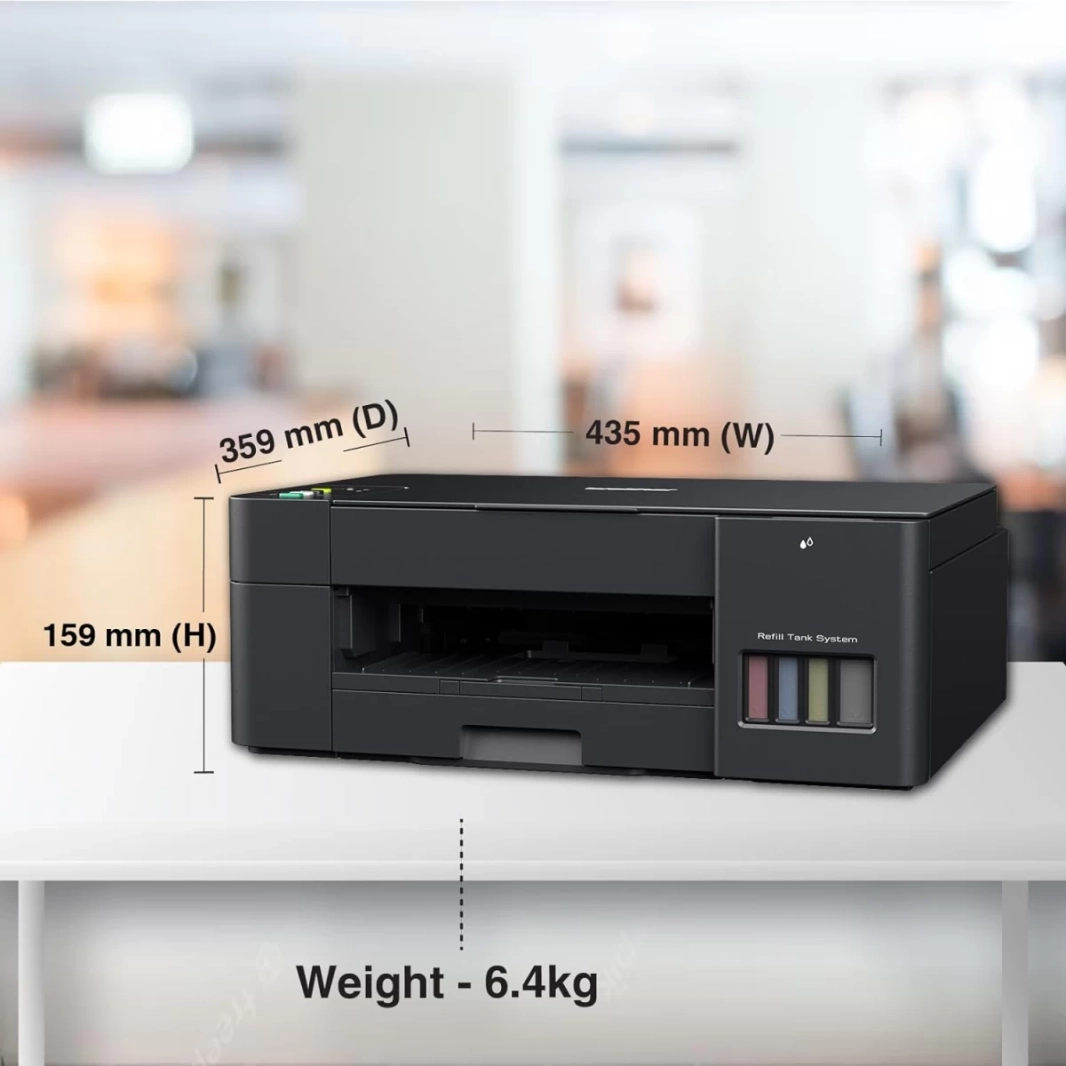 آلة Brother DCP-T420W Ink Tank All-in-One اللاسلكية متعددة الوظائف (نسخ/طباعة/مسح ضوئي/صور) - أسود
