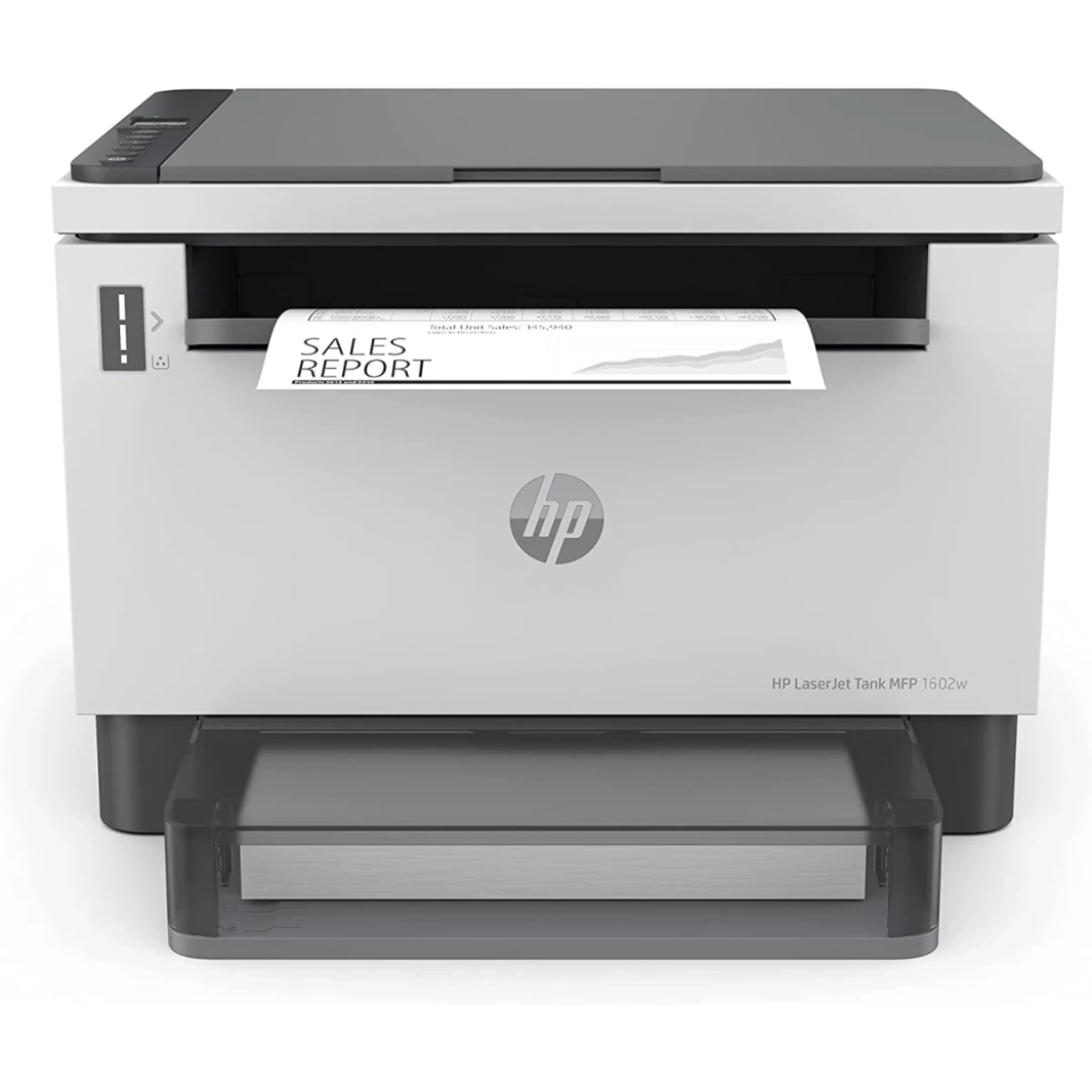 طابعة HP LaserJet Tank MFP 1602w متعددة الوظائف 3 في 1 أحادية اللون بتكلفة تشغيل منخفضة للغاية