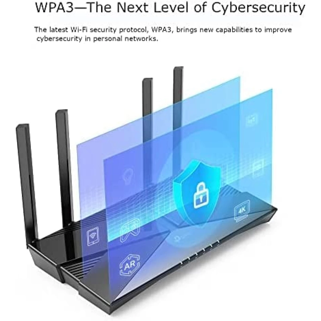 TP-Link Archer AX53 Wi-Fi 6 AX3000 Mbps Gigabit Dual Band OneMesh™ Dual-Core متوافق مع Alexa