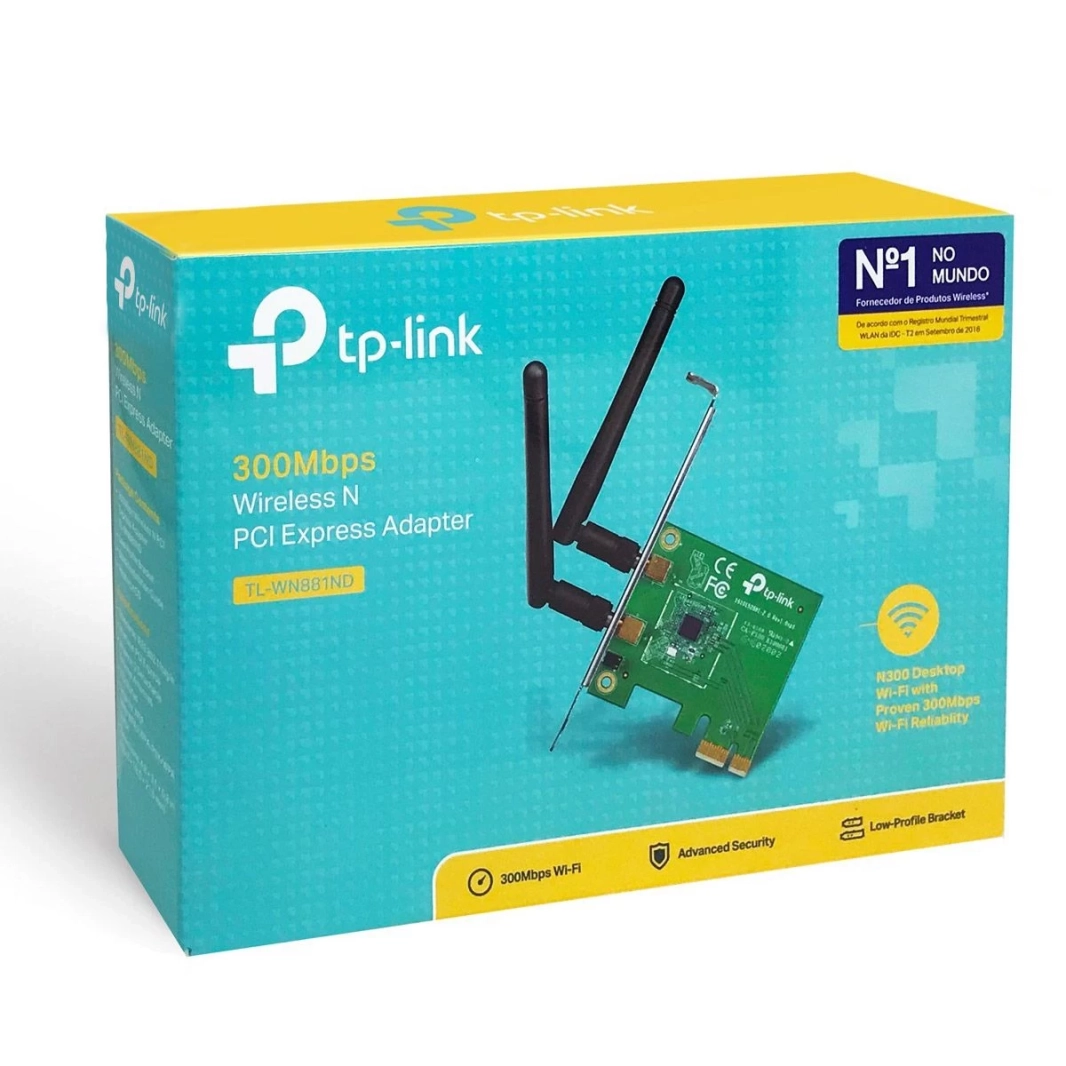 TP-Link TL-WN881ND N300 PCIe WiFi Card Wireless network Adapter card for PC