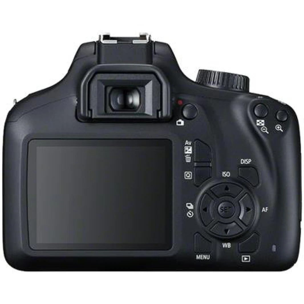 طقم كاميرا Canon EOS 4000D + EF-S 18-55mm III SLR بدقة 18 ميجابكسل ودقة 5184 × 3456 بكسل باللون الأسود