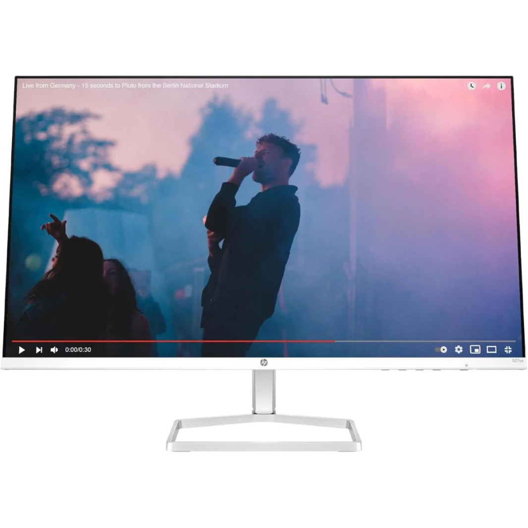 HP 527SA Series 5 27 inch FHD Monitor BUILT-IN DUAL 2W SPEAKERS, Full HD Display (1920 x 1080), IPS Panel, 99% sRGB, 1500:1 Contrast Ratio, 300 nits, Eye Ease with Eyesafe Certification