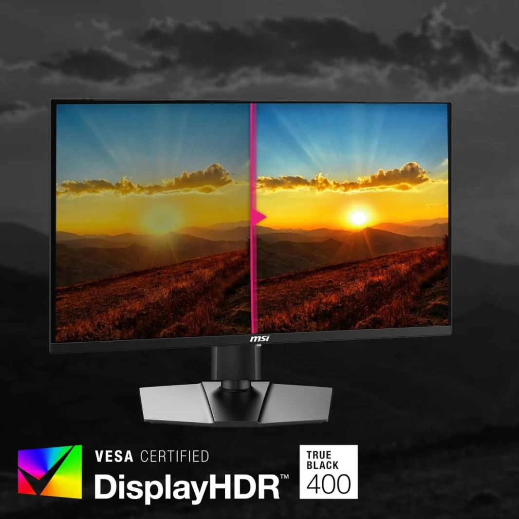 شاشة ألعاب MSI MPG 321URX QD-OLED مقاس 32 بوصة بدقة 4K UHD وتقنية Quantum Dot OLED ووقت استجابة 0.03 مللي ثانية وتردد 240 هرتز وتقنية True Black HDR 400 وتقنية AMD FreeSync™ Premium Pro بقدرة 90 وات و
