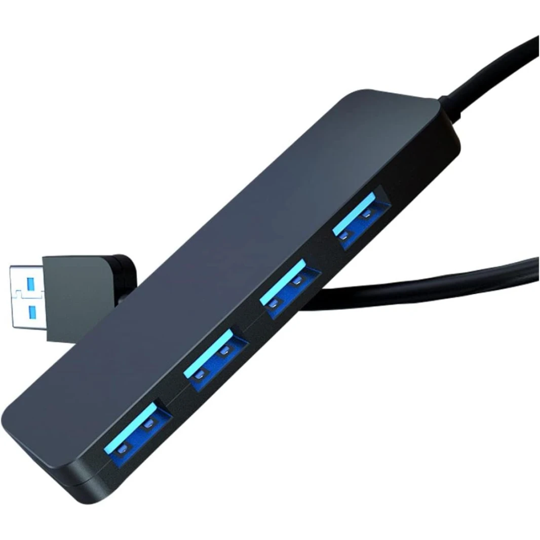 موزع USB مزود بـ 4 منافذ، موزع USB 3.0 سريع، موزع USB 3.0 محمول