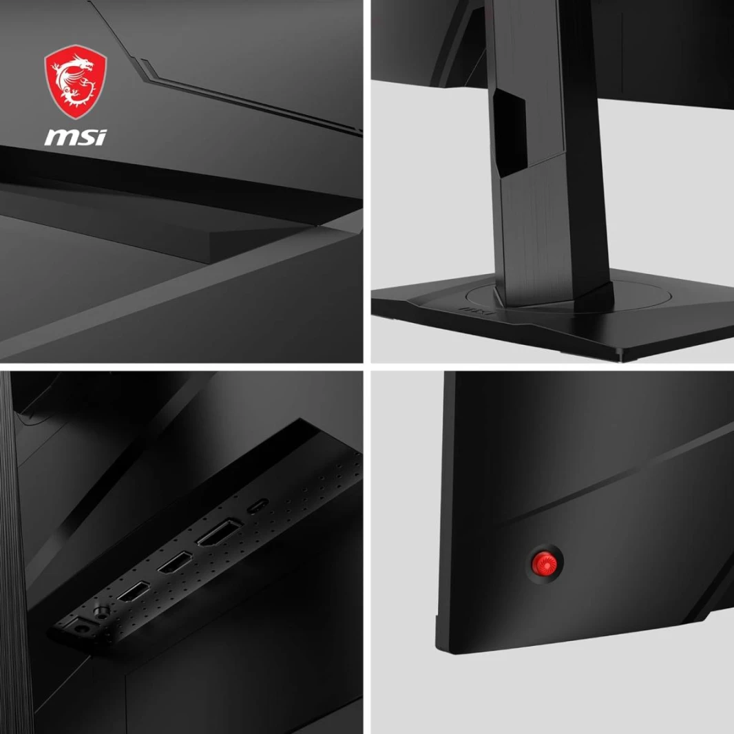 MSI G274QPX، شاشة ألعاب مقاس 27 بوصة، 2560 × 1440 2K، IPS، 1 مللي ثانية، 240 هرتز، VESA DisplayHDR 400، متوافقة مع G-Sync، HDMI، Displayport، ارتفاع قابل للتعديل، محوري، أسود