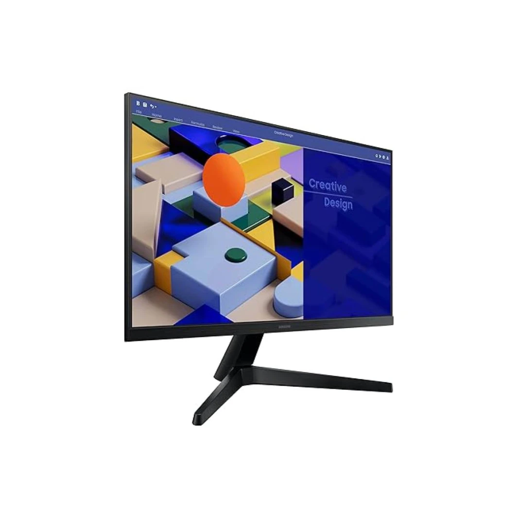 شاشة مسطحة مقاس 24 بوصة من Samsung S3 Essential (C310) Full-HD، IPS، 75 هرتز، AMD FreeSync، 5 مللي ثانية (GTG)، تصميم بدون حدود