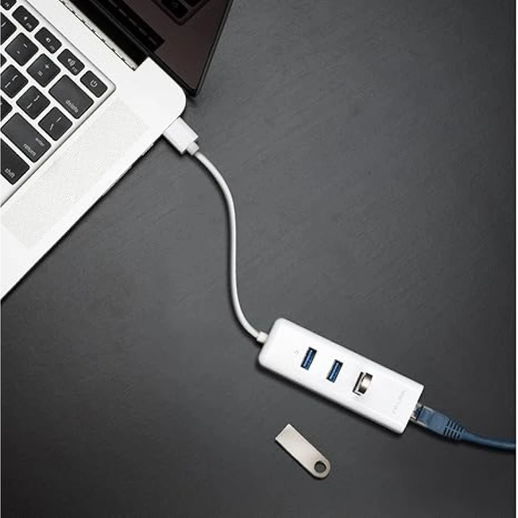 TP-LINK USB 3.0 3-Port Hub & Gigabit Ethernet Adapter 2 in 1 USB Adapter