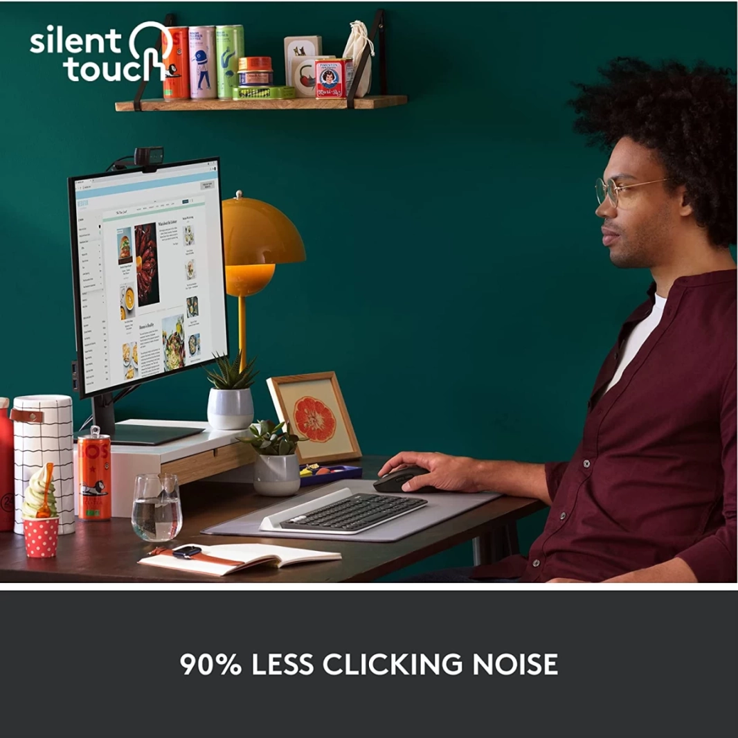 Logitech Signature M650 Wireless Mouse For Small to Medium Sized Hands 2-Year Battery Silent Clicks Customizable Side Buttons Bluetooth For PC/Mac/Multi-Device/Chromebook - Graphite