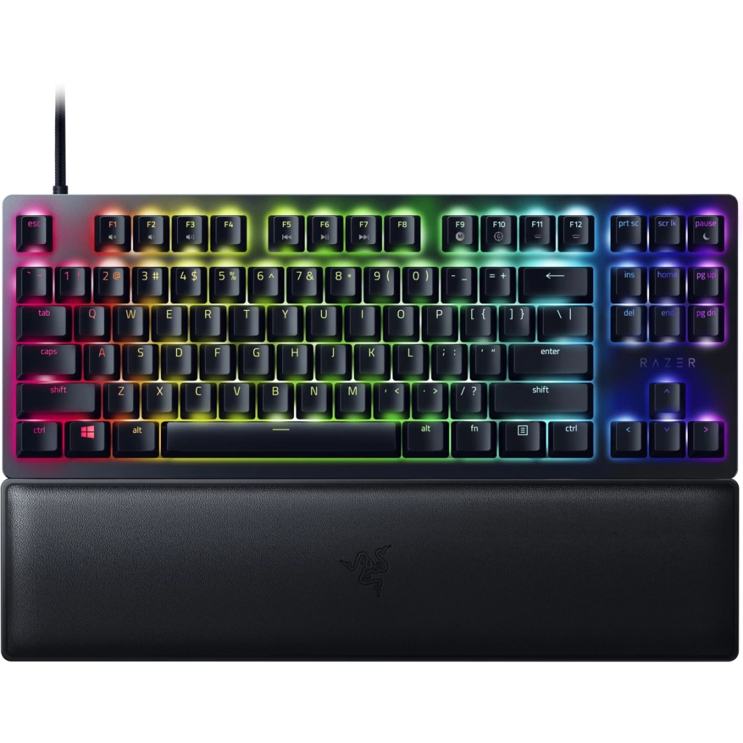 لوحة مفاتيح الألعاب البصرية Razer Huntsman V2 Tenkeyless - مفتاح أحمر خطي