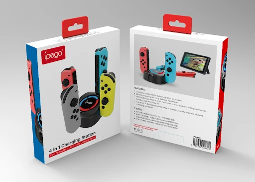 شاحن وحدة تحكم IPEGA Switch، قاعدة شحن Joy-con لجهاز Nintendo Switch