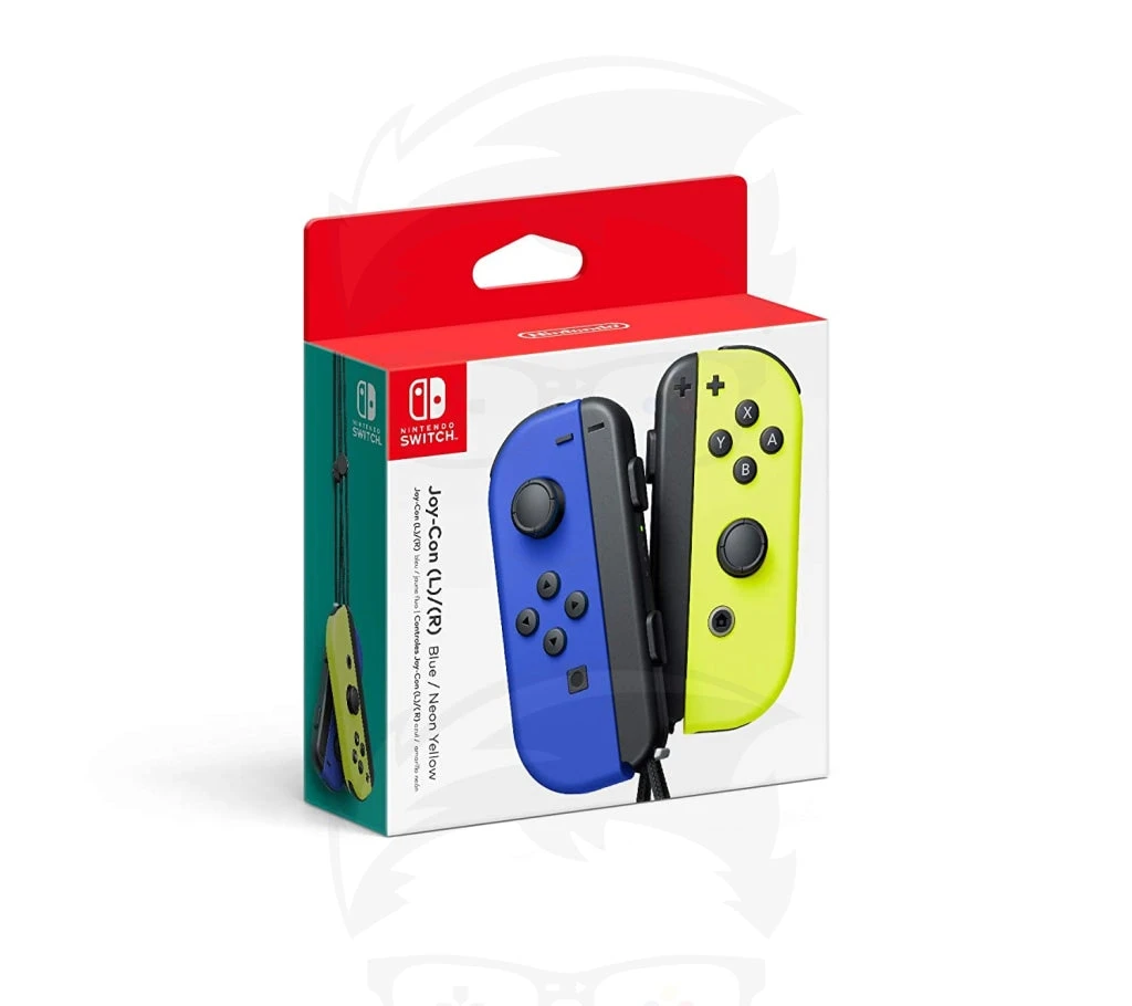وحدة تحكم Nintendo Switch Joy-Con (يسار)/(يمين) أزرق/أصفر نيون