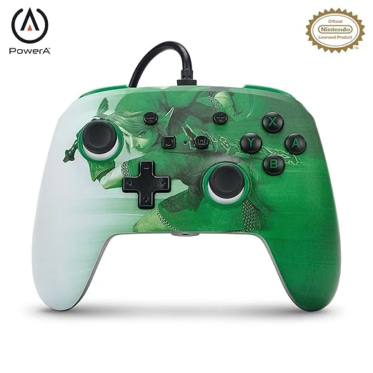 وحدة تحكم سلكية محسّنة من PowerA لجهاز Nintendo Switch - Heroic Link