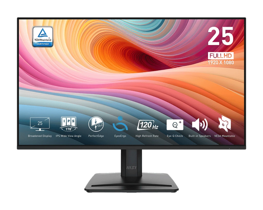 MSI PRO MP251 E2 24.5″ LED IPS Full HD 120Hz Gaming Monitor