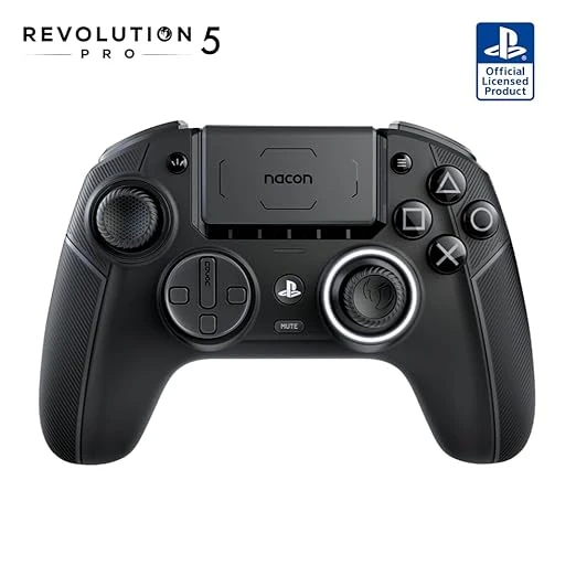 ناكون - وحدة تحكم لاسلكية Revolution 5 Pro لـ PS5 و PS4 و PC - أسود