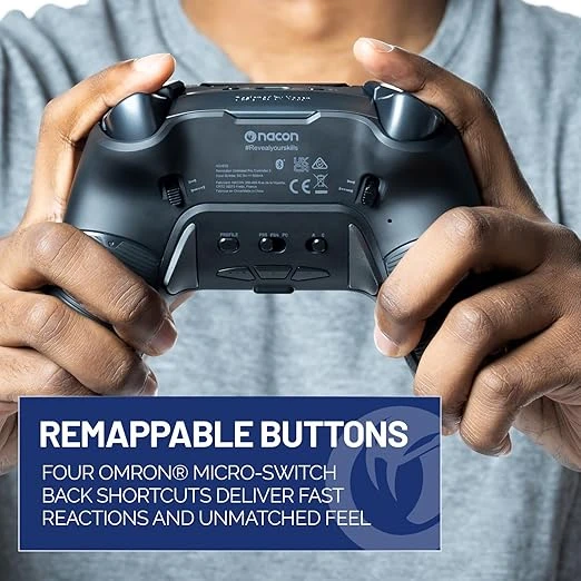 ناكون - وحدة تحكم لاسلكية Revolution 5 Pro لـ PS5 و PS4 و PC - أسود