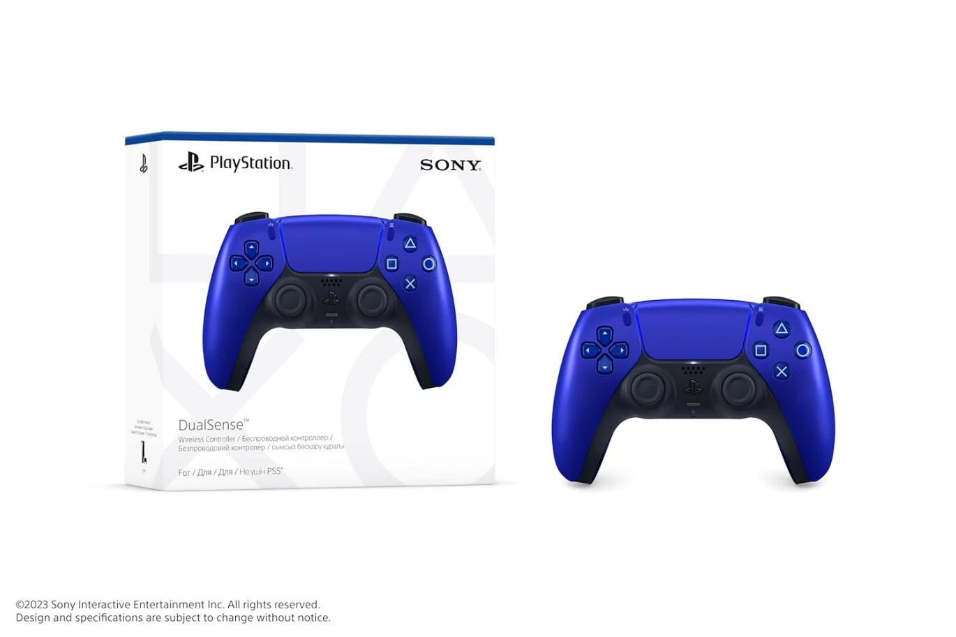 وحدة تحكم لاسلكية DualSense لجهاز PlayStation - أزرق كوبالت (PS5)