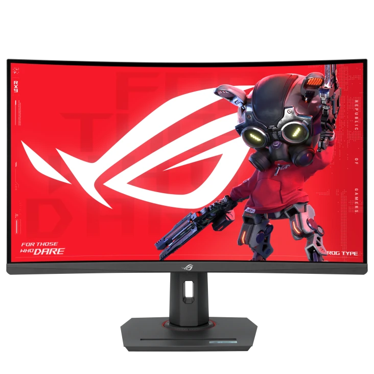 شاشة ألعاب Asus ROG Strix XG32WCMS USB Type-C مقاس 32 بوصة (قابلة للعرض 31.5 بوصة) بدقة 2560x1440، منحنية، بمعدل تحديث 280 هرتز