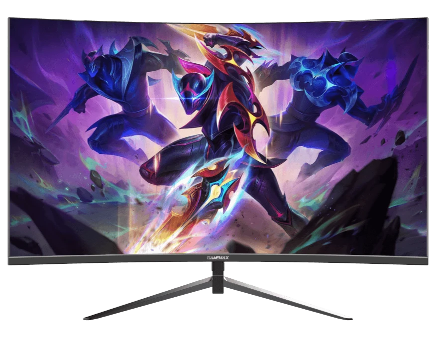 شاشة GameMax GMX24C200 المنحنية مقاس 24 بوصة ودقة FHD وتردد 200 هرتز ووقت استجابة 1 مللي ثانية
