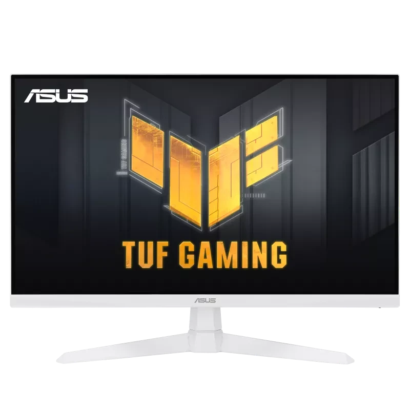 شاشة الألعاب ASUS TUF Gaming VG279Q3A–W مقاس 27 بوصة، بدقة Full HD (1920x1080)، ومعدل تحديث 180 هرتز، وتقنية IPS سريعة، وتقنية ELMB Sync، ووقت استجابة 1 مللي ثانية (GTG)، وتقنية FreeSync Premium™، وتق